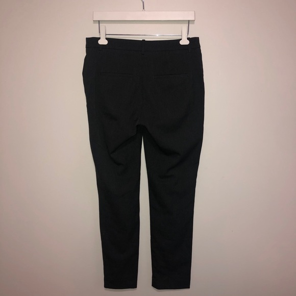 H&M Patterned Dark Gray Ankle Length Slacks - Picture 5 of 6